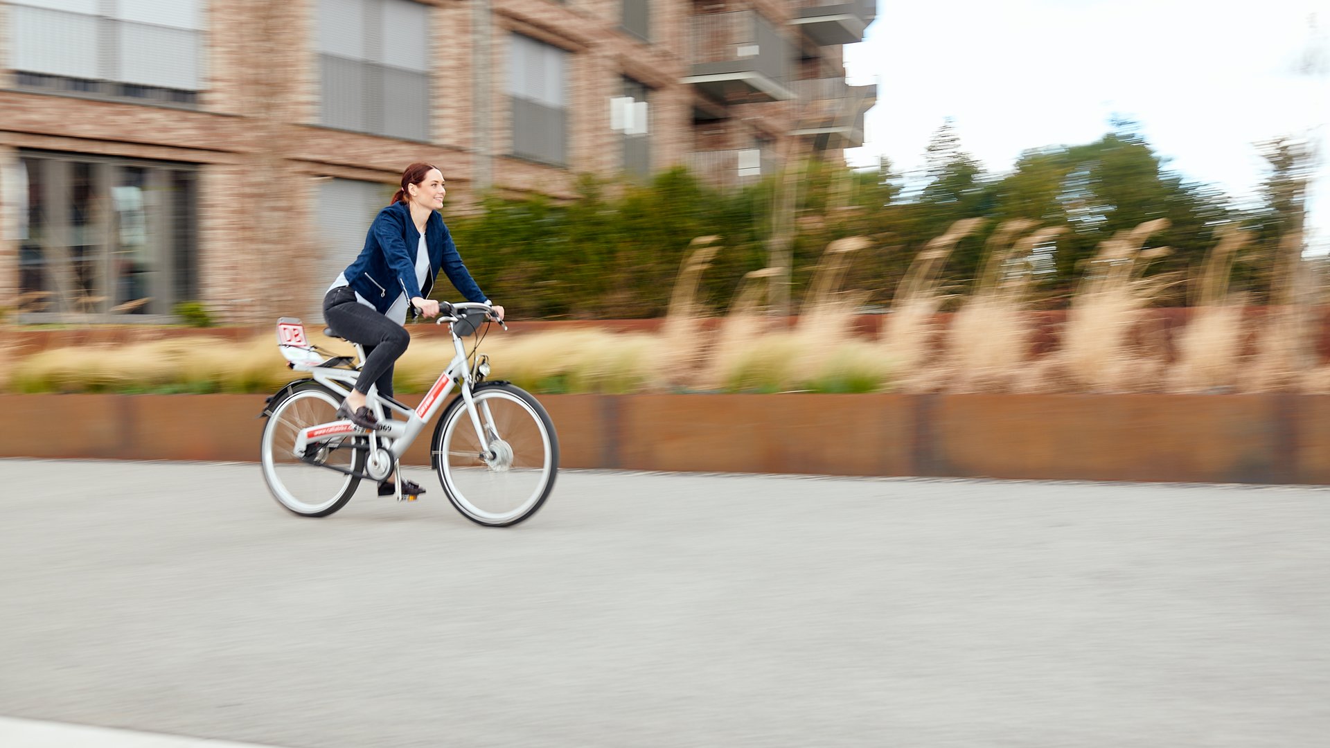 Ein Call a Bike-Fahrrad in Gebrauch.